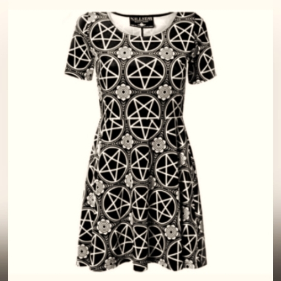 killstar pentagram skater dress KILLSTAR Skater Dress
